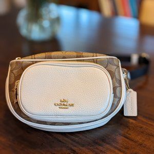 Coach Belt Bag #6548 Signature Canvas